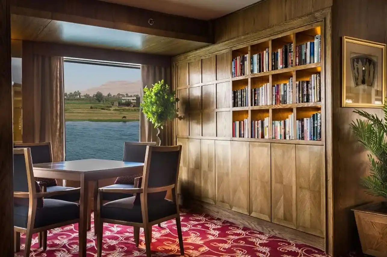 Lounge aboard the Steigenberger Regency Nile Cruise Nile cruise